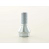 Single wheel bolt shaft length 21mm conical collar silver M12x15