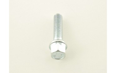 Single wheel bolt shaft length 45mm spherical collar silver M12x15