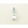 Single wheel bolt shaft length 45mm spherical collar silver M12x15