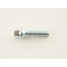Single wheel bolt shaft length 45mm spherical collar silver M12x15