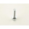 Single wheel bolt shaft length 45mm spherical collar silver M12x15