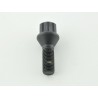 Single wheel bolt shaft length 28mm taper collar black M12x15