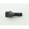 Single wheel bolt shaft length 28mm taper collar black M12x15