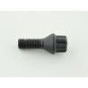 Single wheel bolt shaft length 28mm taper collar black M12x15