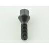 Single wheel bolt shaft length 45mm taper collar black M12x15