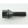 Single wheel bolt shaft length 45mm taper collar black M12x15