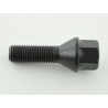 Single wheel bolt shaft length 45mm taper collar black M12x15