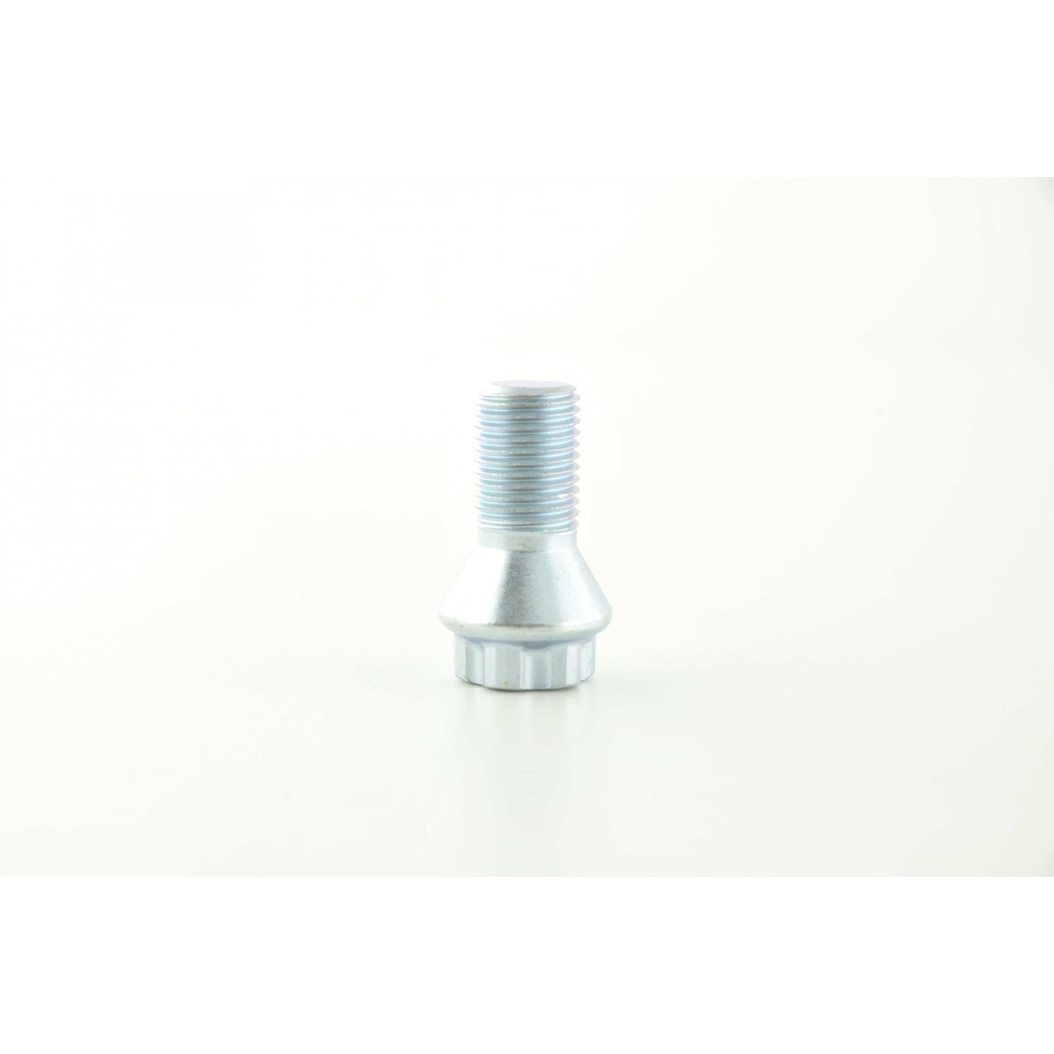 Wheel bolt set 8 pcs Shaft length 21mm conical collar silver M12x15