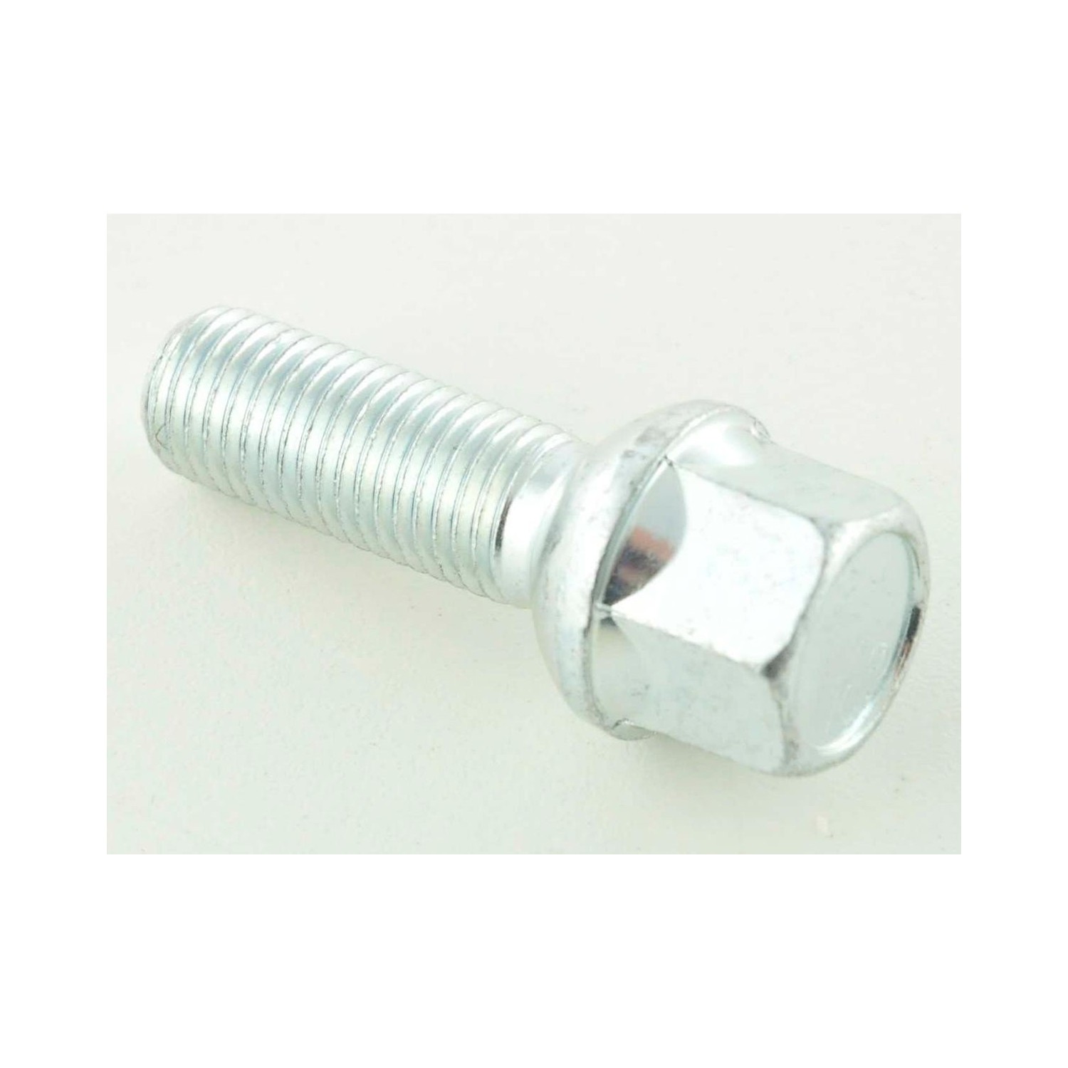 Single wheel bolt shaft length 35mm spherical collar silver M12x15