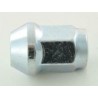 Wheel nuts set 10 pieces length 35mm tapered collar M14X15 silver