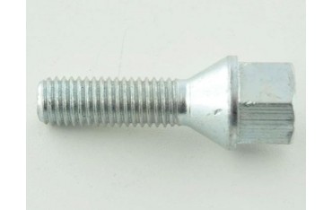 Wheel bolt set 8 pcs Conical collar shaft length 60mm M12x125 silver