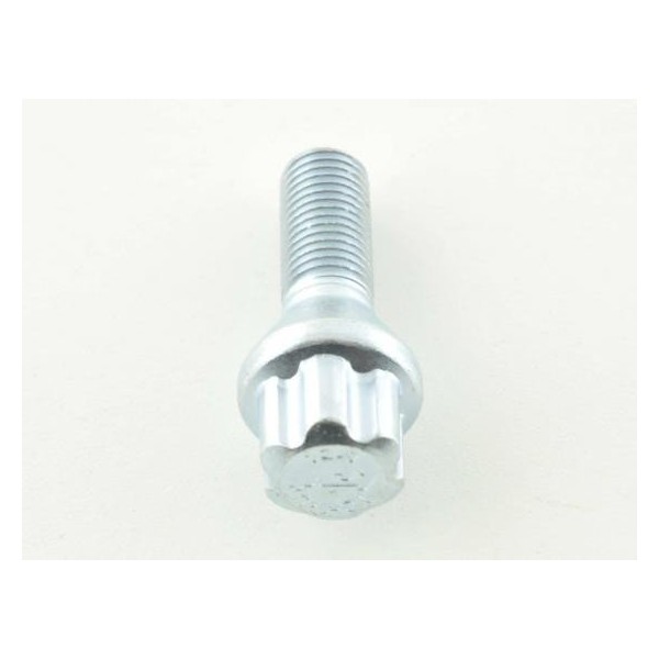 Wheel bolt set 8 pcs Conical collar shaft length 35mm M12x125 silver