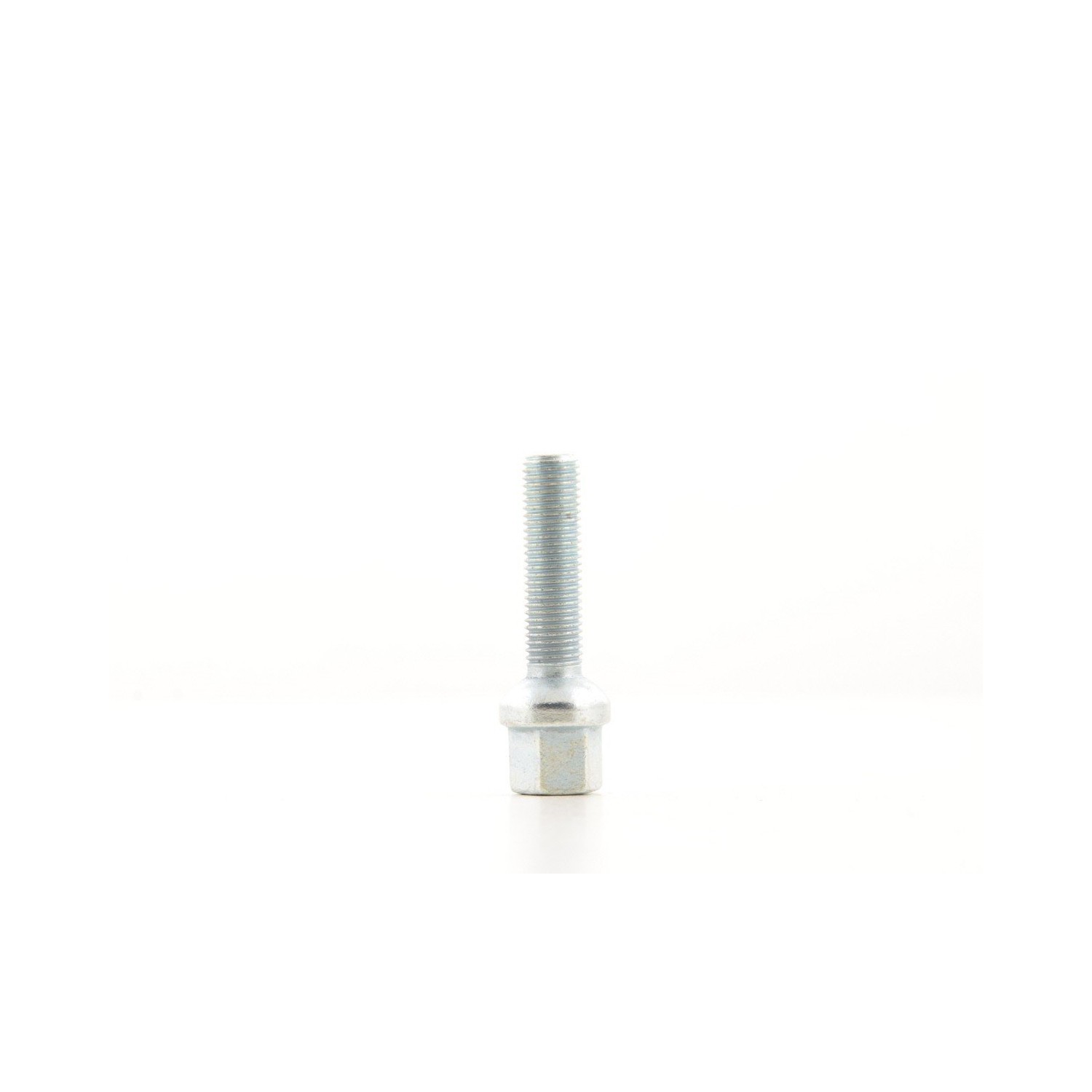 Wheel bolt set 8 pcs Shaft length 45mm spherical collar silver M12x15