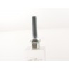 Wheel bolt set 8 pcs Shaft length 45mm spherical collar silver M12x15