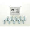 Wheel bolt set 8 pcs Shaft length 39mm conical collar silver M12x15