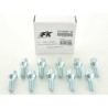 Wheel bolt set 10 pcs Conical collar shaft length 27mm M12x125 silver