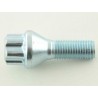 Wheel bolt set 10 pieces tapered collar shaft length 42mm M12x125 silver