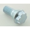 Wheel bolt set 10 pieces tapered collar short head shaft length 22mm M12x125 silver