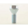 Wheel bolt set 8 pieces tapered collar short head shaft length 22mm M12x125 silver