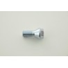 Wheel bolt set 8 pcs Shank length 21mm tapered collar short head silver M12x15