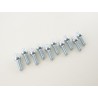 Wheel bolt set 10 pcs Shaft length 35mm spherical collar silver M12x15