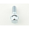 Wheel bolt set 8 pcs Conical collar shaft length 39mm M12x125 silver