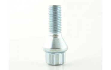 Wheel bolt set 8 pcs Conical collar shaft length 39mm M12x125 silver