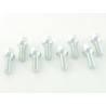 Wheel bolt set 8 pcs Shaft length 35mm spherical collar silver M12x15