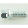 Wheel bolt set 8 pcs Shaft length 35mm spherical collar silver M12x15