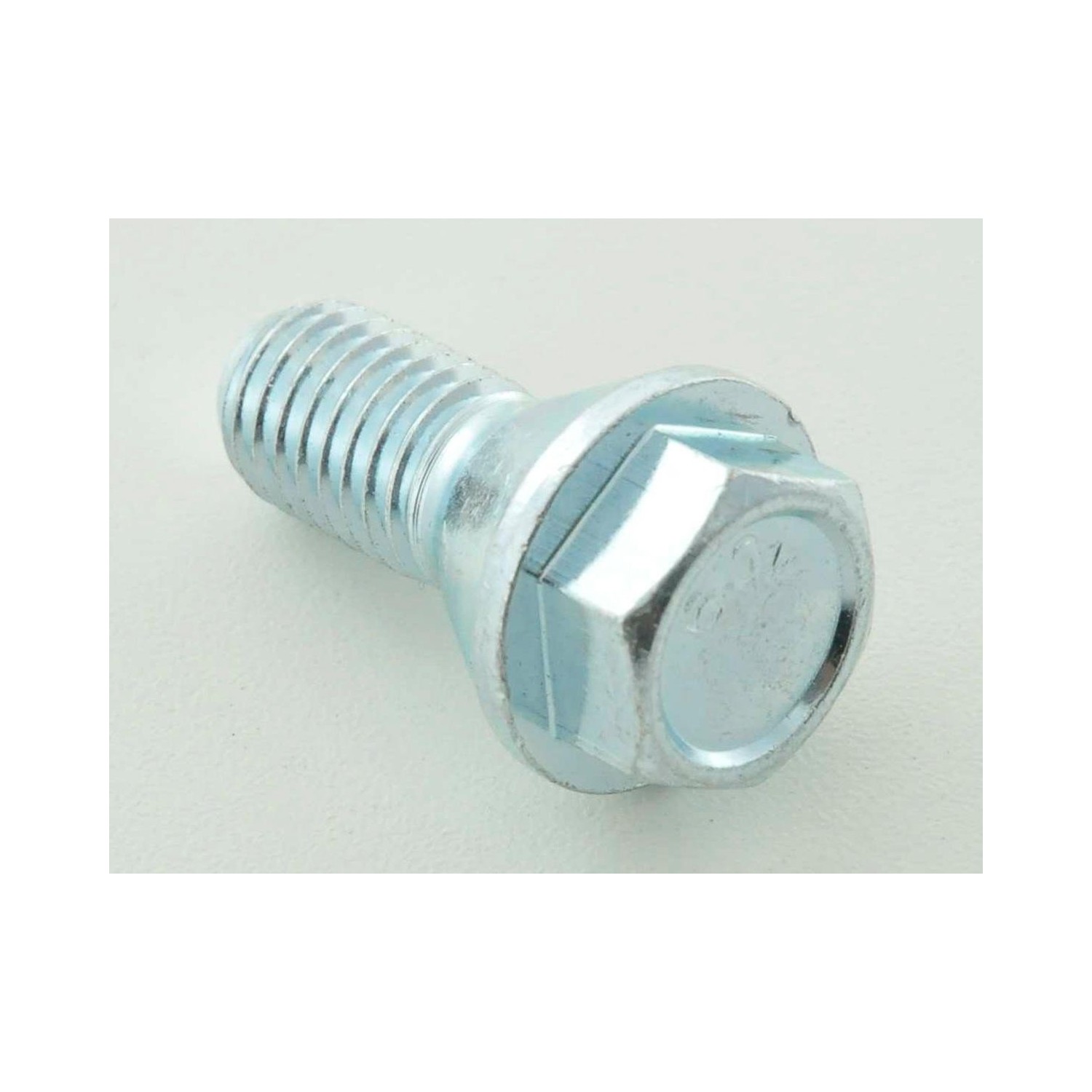 Wheel bolt set 10 pieces shaft length 26mm tapered collar short head silver M14x15