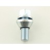 Wheel bolt set 8 pcs Shaft length 21mm conical collar silver M14x15