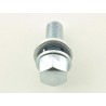 Wheel bolt set 8 pcs Shaft length 21mm conical collar silver M14x15