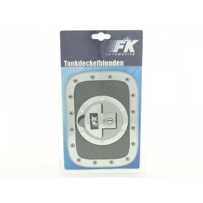 Fuel cap cover alu look 180x131 Cover for the fuel cap