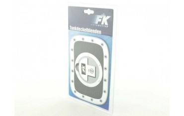 Fuel cap cover alu look 180x131 Cover for the fuel cap