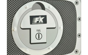 Fuel cap cover alu look 180x131 Cover for the fuel cap