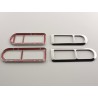 Door handle frame chrome inside VW Polo type 9N 01 05 stainless steel