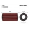 Sport air filter replacement filter Audi A6 4F from 022004