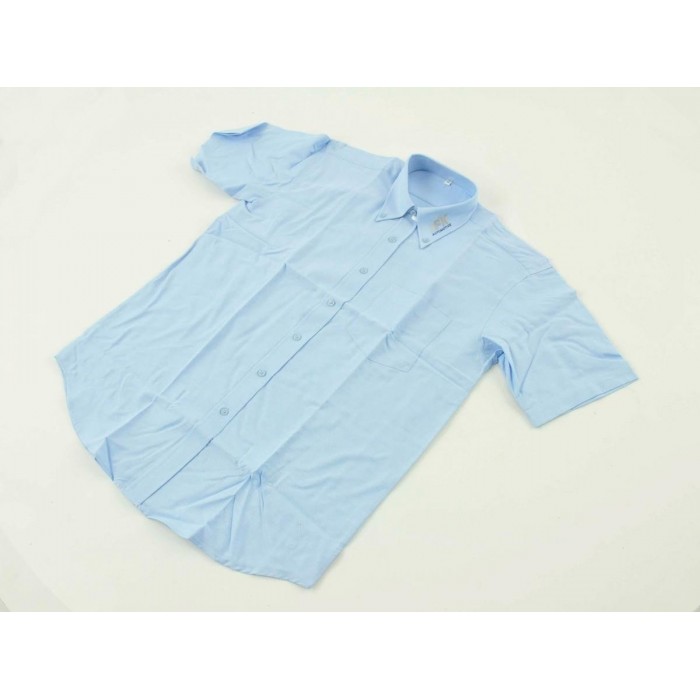 FK business shirt short sleeved size 41 made of blue cotton