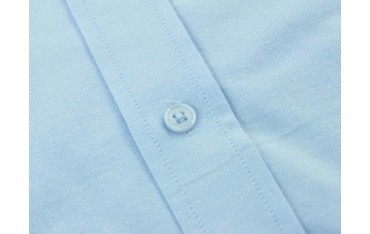 FK business shirt short sleeved size 41 made of blue cotton