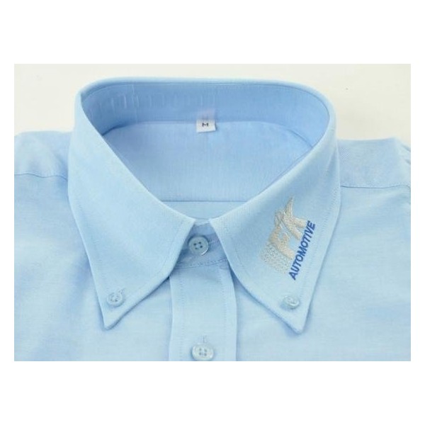 FK business shirt short sleeved size 41 made of blue cotton