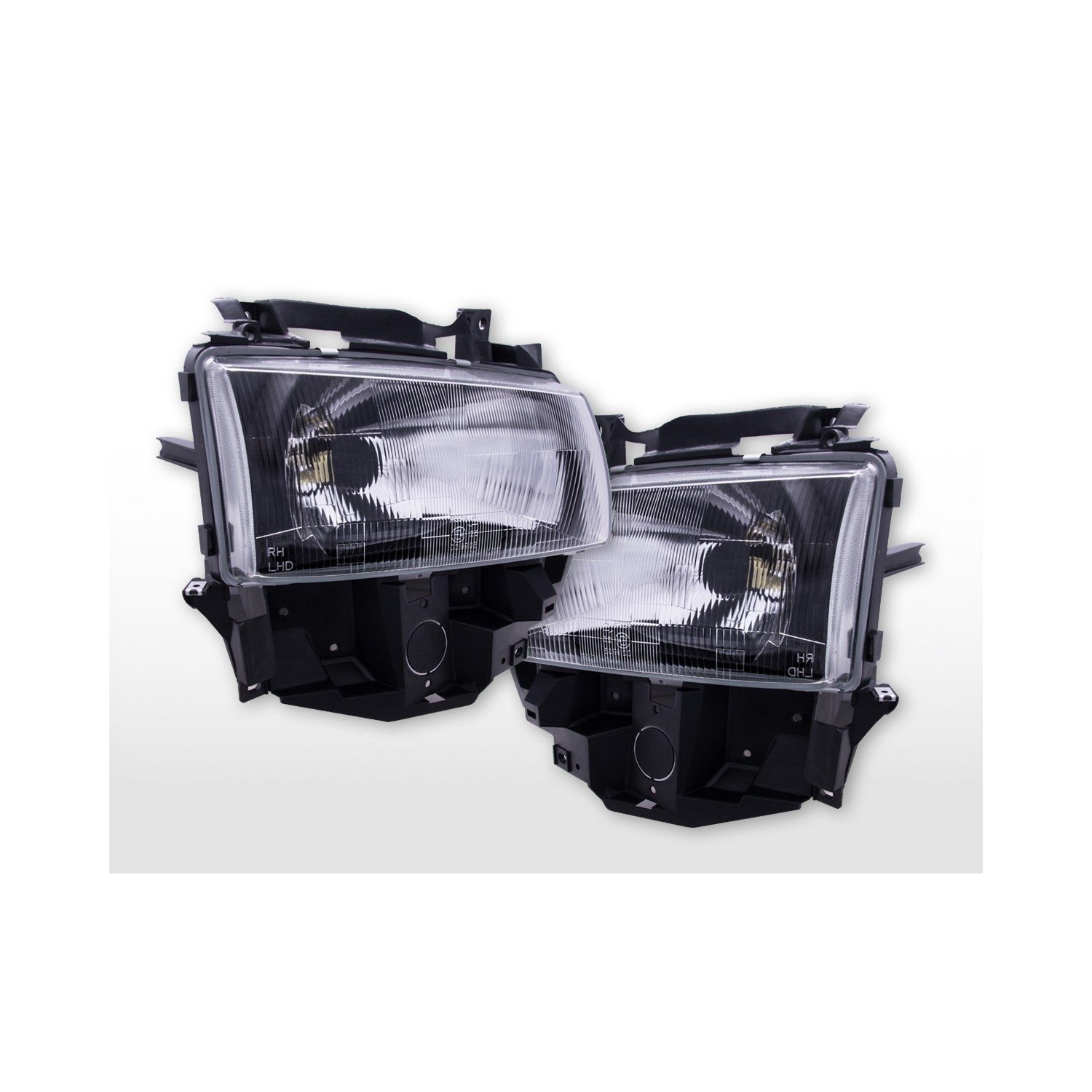 Headlight set VW Bus Type T4 90 03 chrome