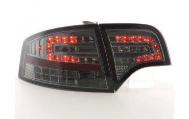 LED taillights set Audi A4 sedan type 8E 04 07 black