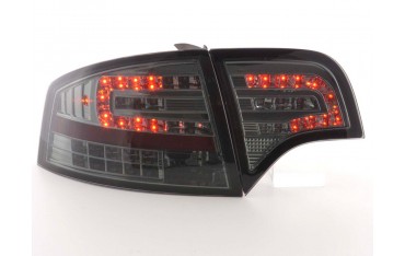 LED taillights set Audi A4 sedan type 8E 04 07 black