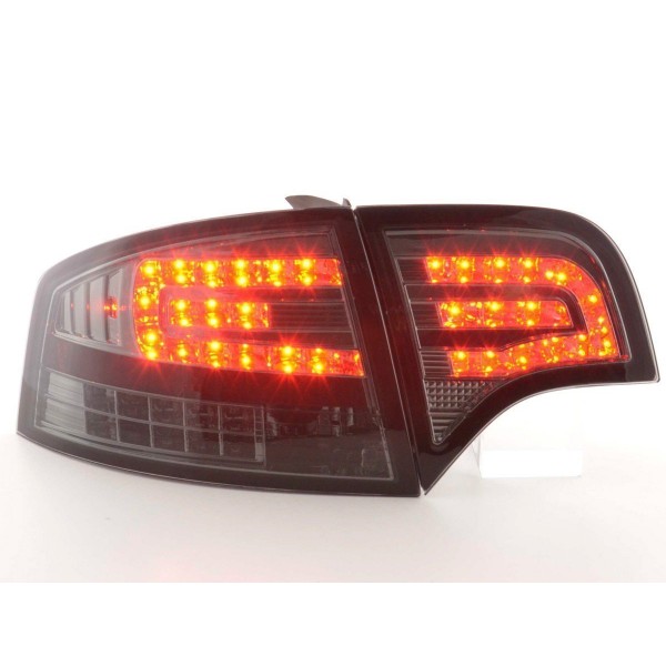 LED taillights set Audi A4 sedan type 8E 04 07 black