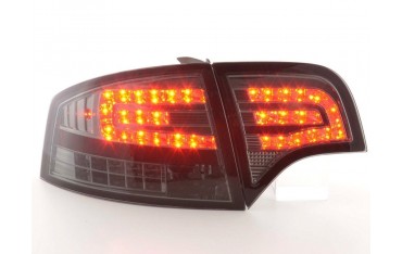 LED taillights set Audi A4 sedan type 8E 04 07 black