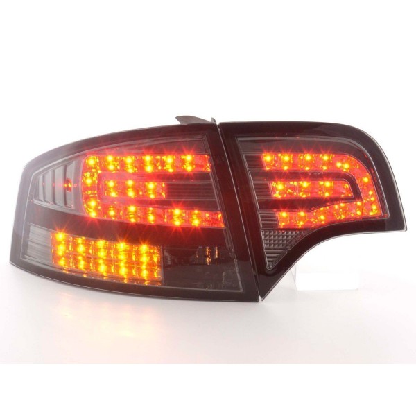 LED taillights set Audi A4 sedan type 8E 04 07 black