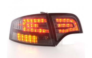 LED taillights set Audi A4 sedan type 8E 04 07 black