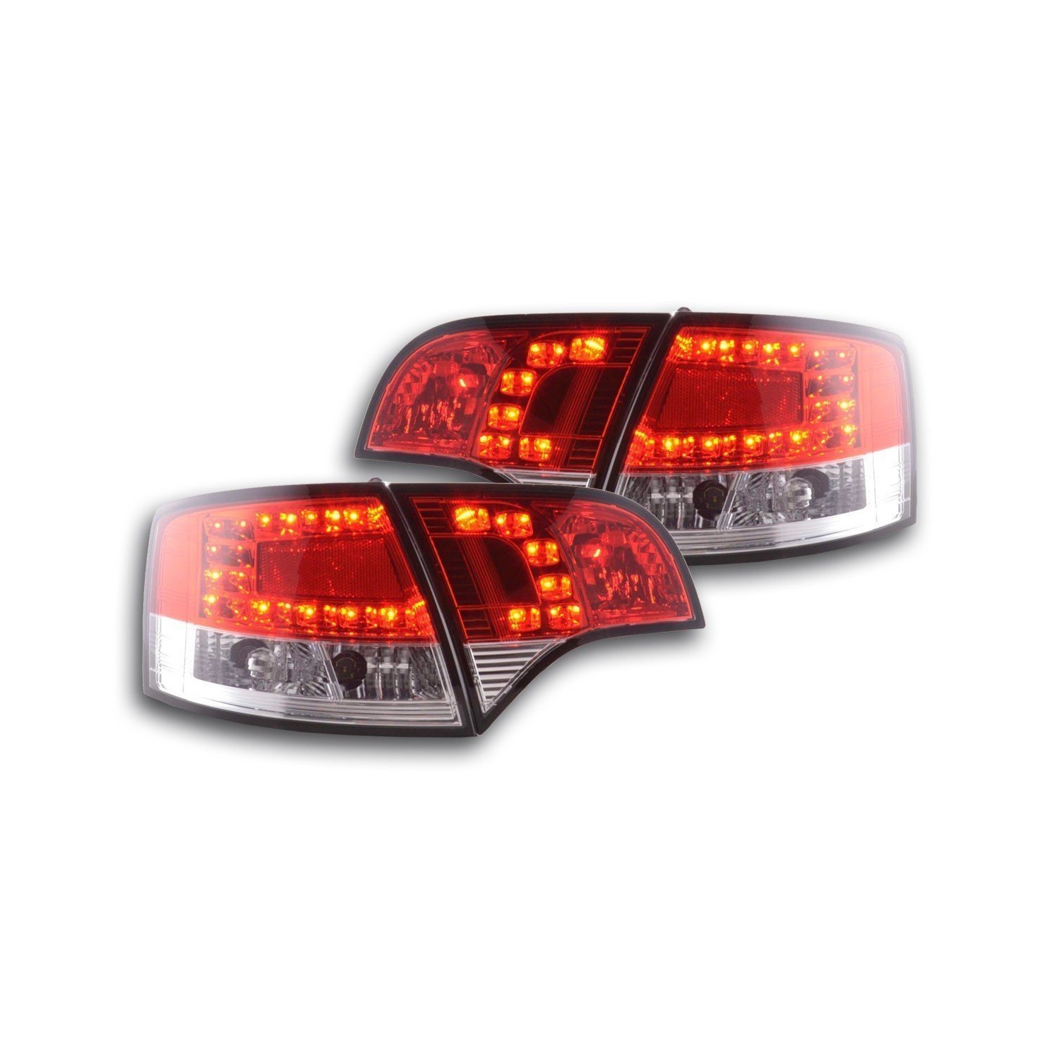 LED taillights set Audi A4 Avant type 8E 04 08 red clear