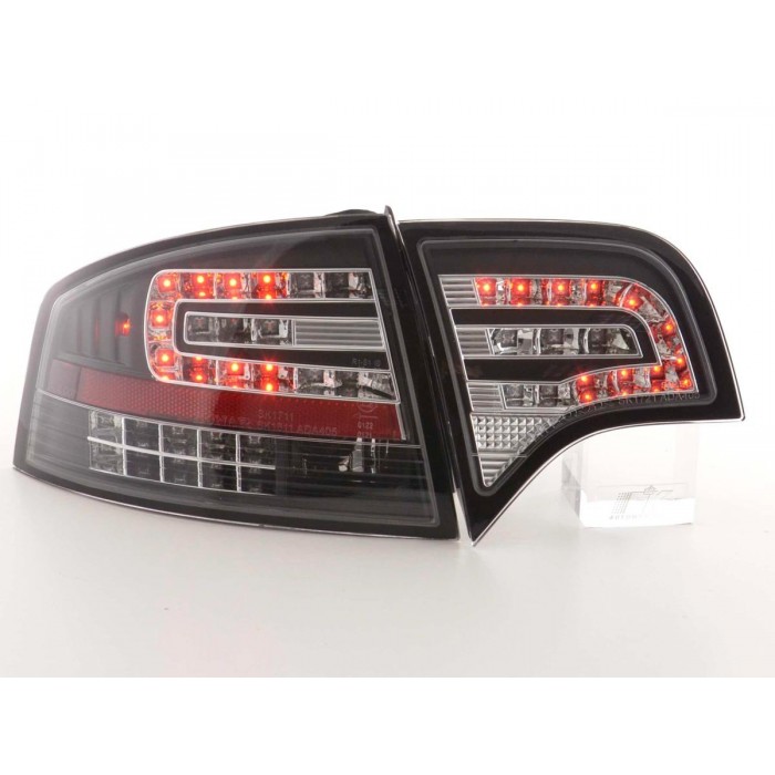 LED taillights set Audi A4 sedan type 8E 04 07 black