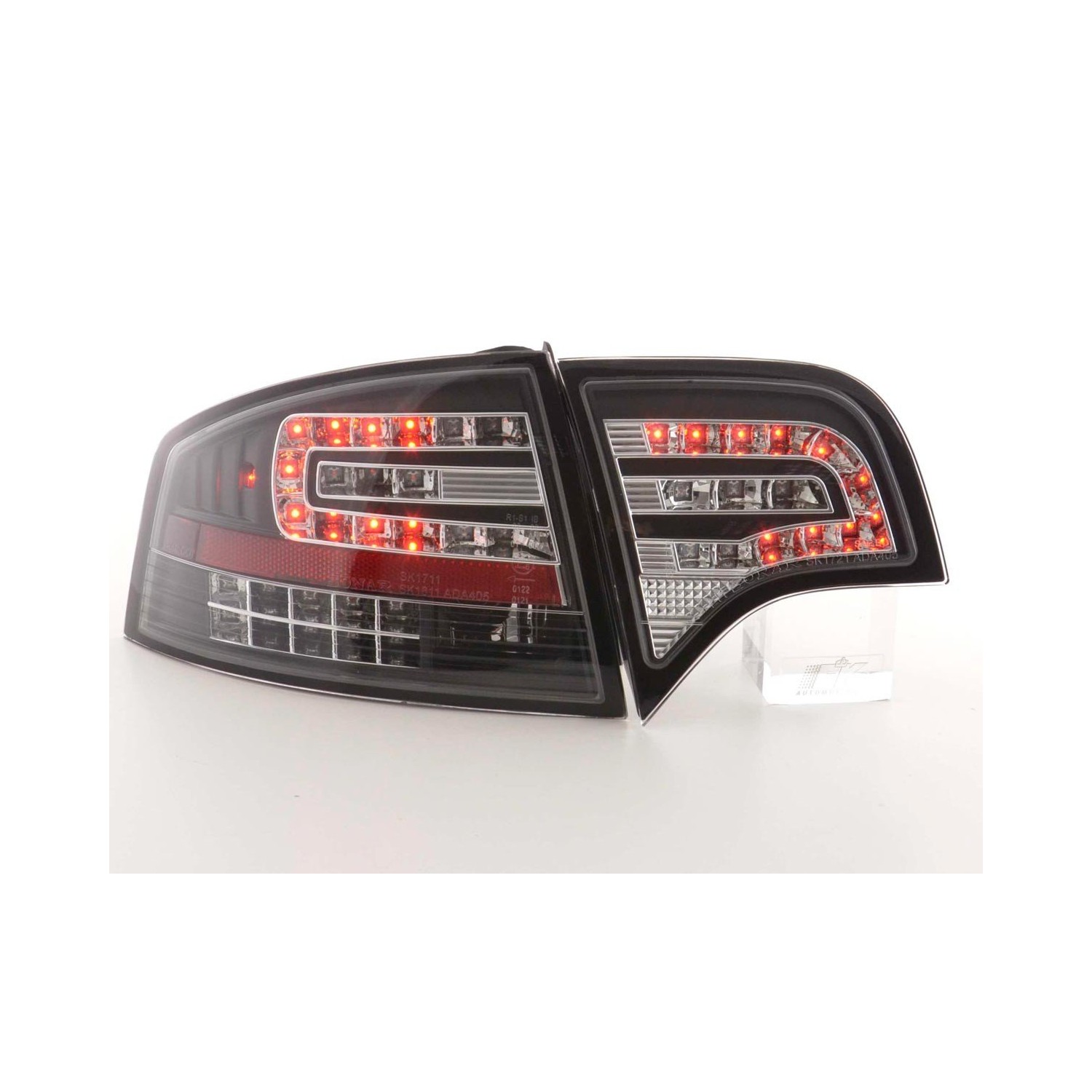 LED taillights set Audi A4 sedan type 8E 04 07 black